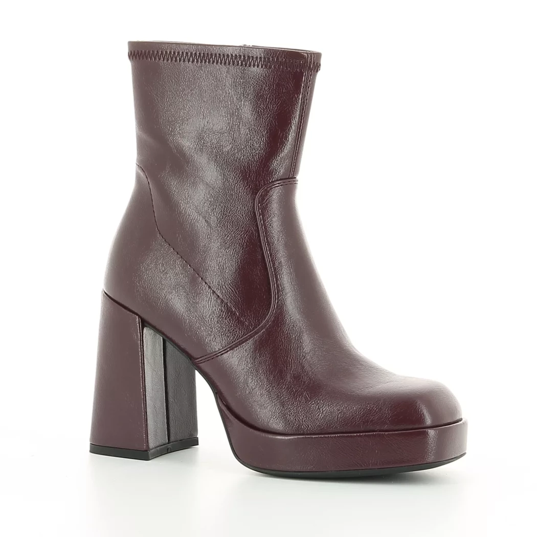 Image (1) de la chaussures Fashion Victim - Boots Bordeaux en Cuir synthétique