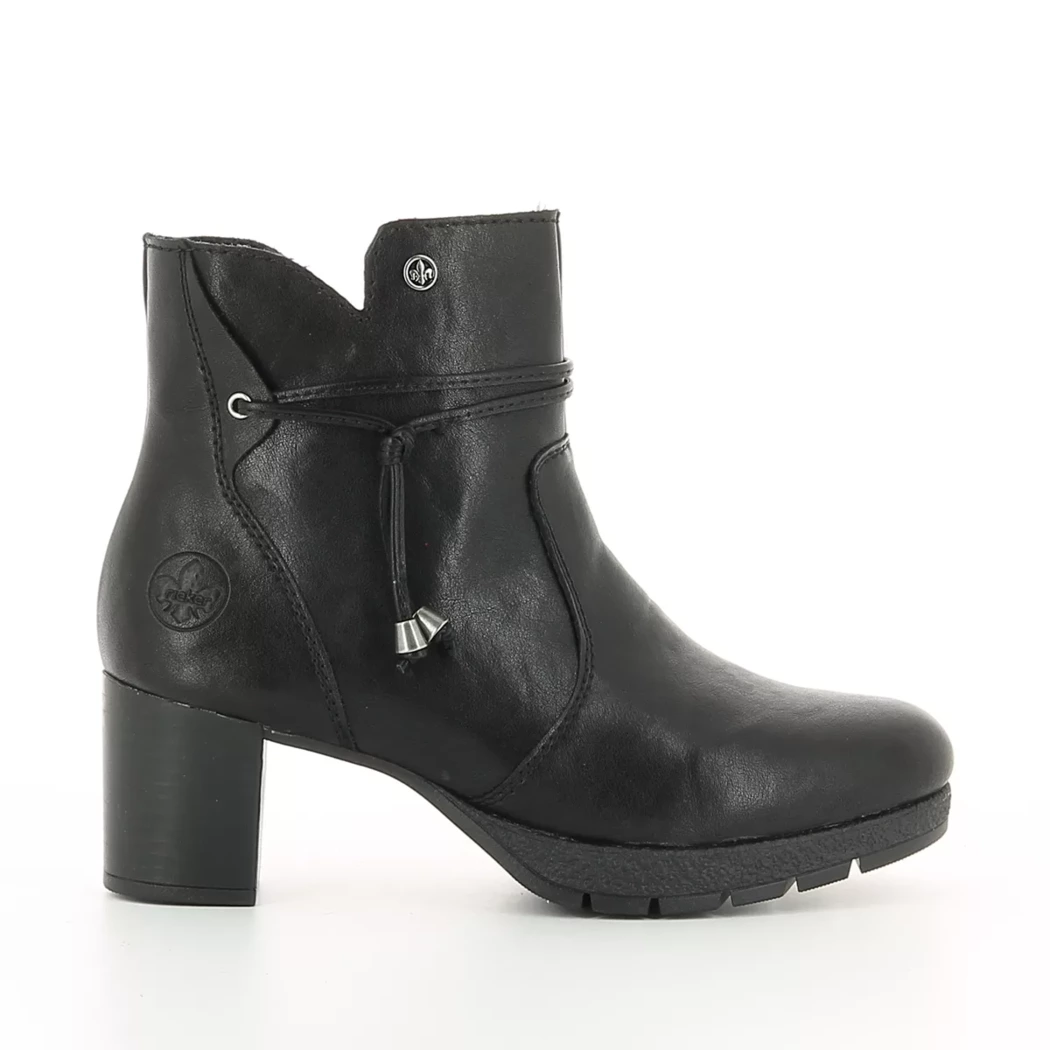 Image (2) de la chaussures Rieker - Boots Noir en Cuir synthétique