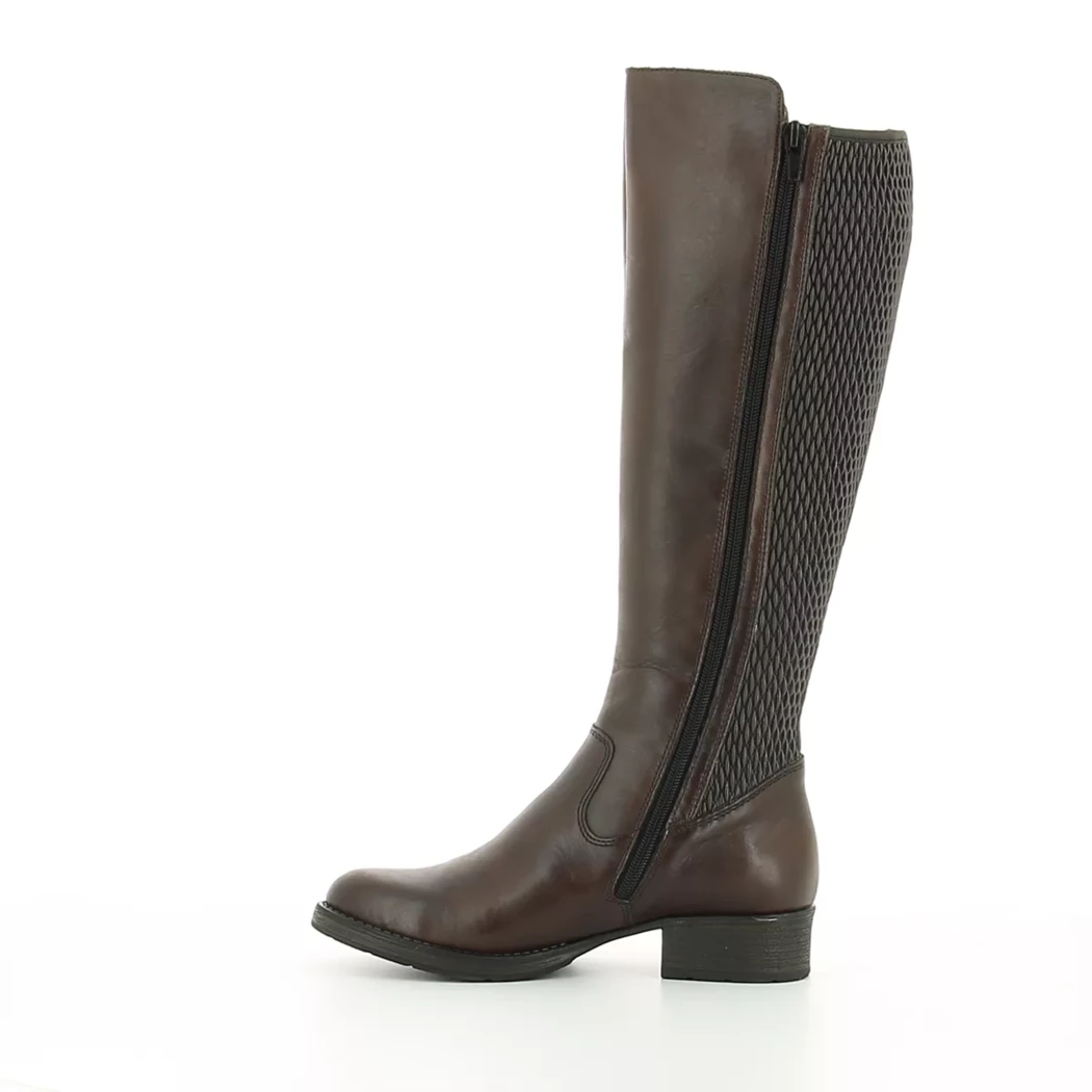 Image (4) de la chaussures Rieker - Bottes Marron en Cuir et textile