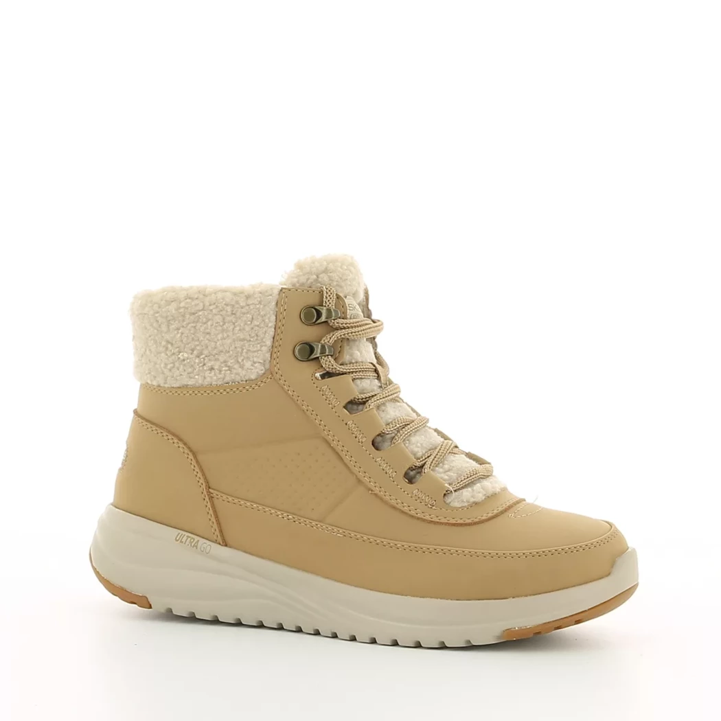 Image (1) de la chaussures Skechers - Bottines Taupe en Cuir synthétique