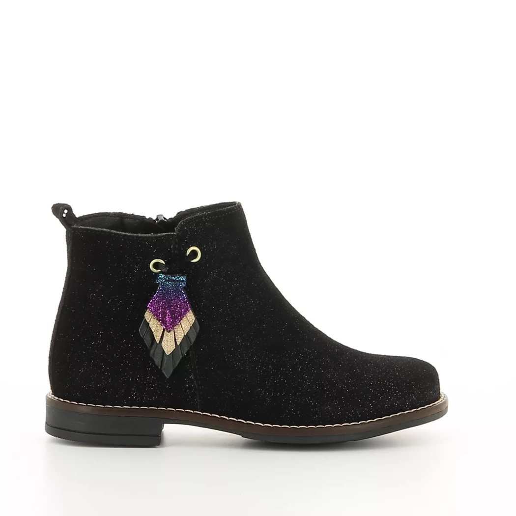 Image (2) de la chaussures Les Fees de Bengale - Boots Noir en Cuir nubuck