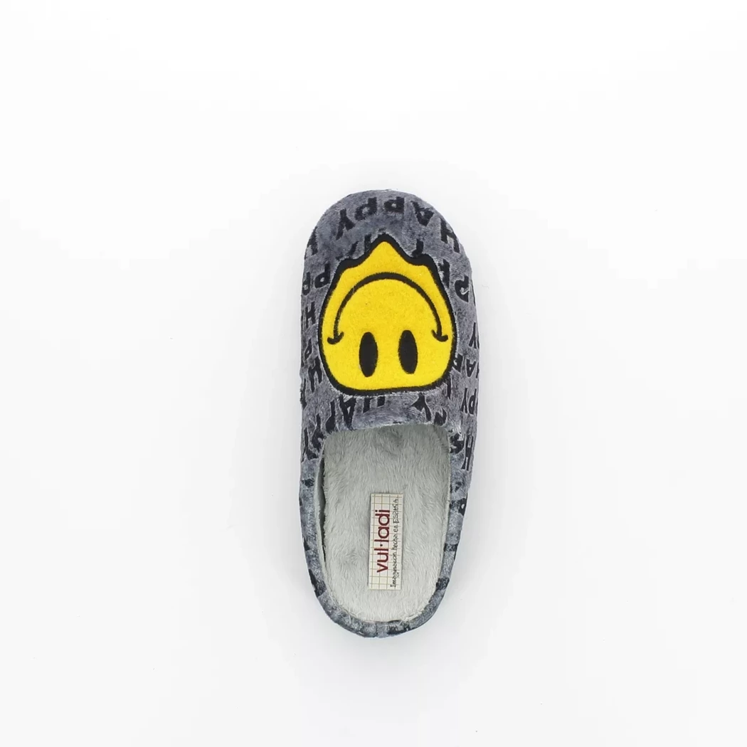 Image (6) de la chaussures Vul ladi - Pantoufles et Chaussons Gris en Textile