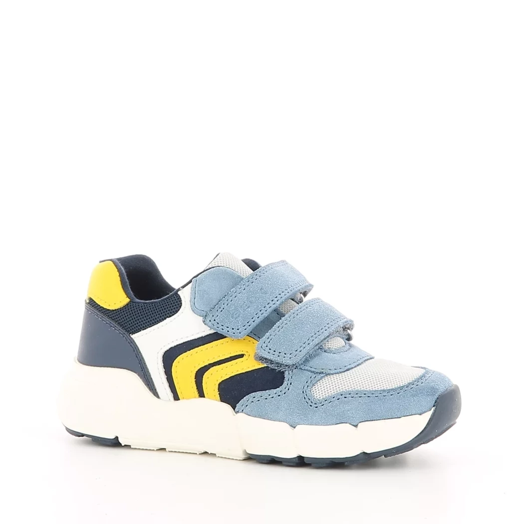 Image (1) de la chaussures Geox - Baskets Bleu en Cuir nubuck