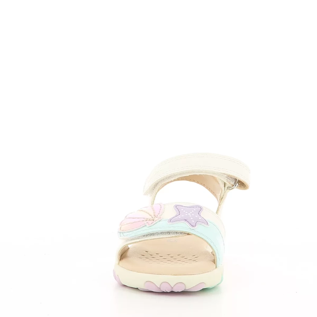 Image (5) de la chaussures Geox - Sandales et Nu-Pieds Blanc en Cuir synthétique