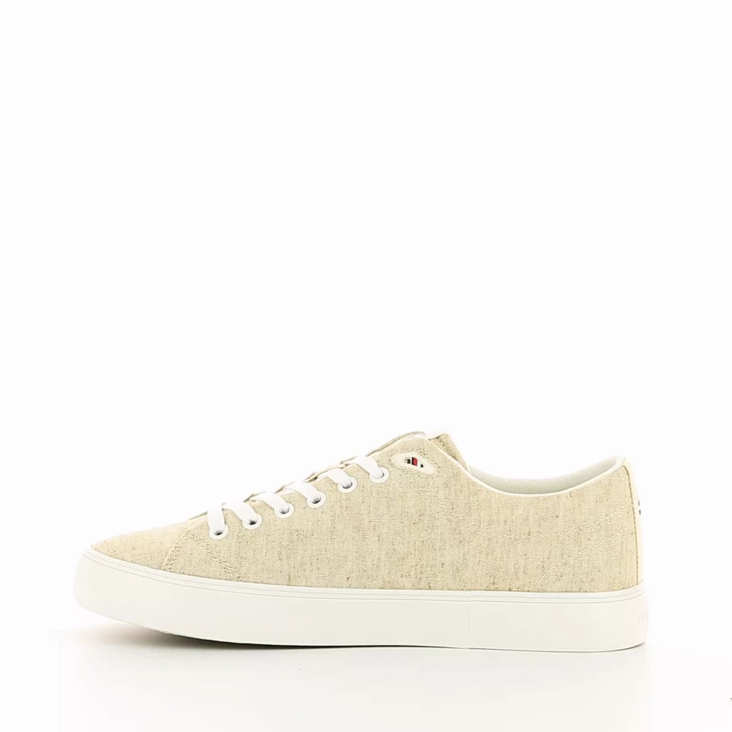 Image (4) de la chaussures Tommy Hilfiger - Baskets Beige en Textile