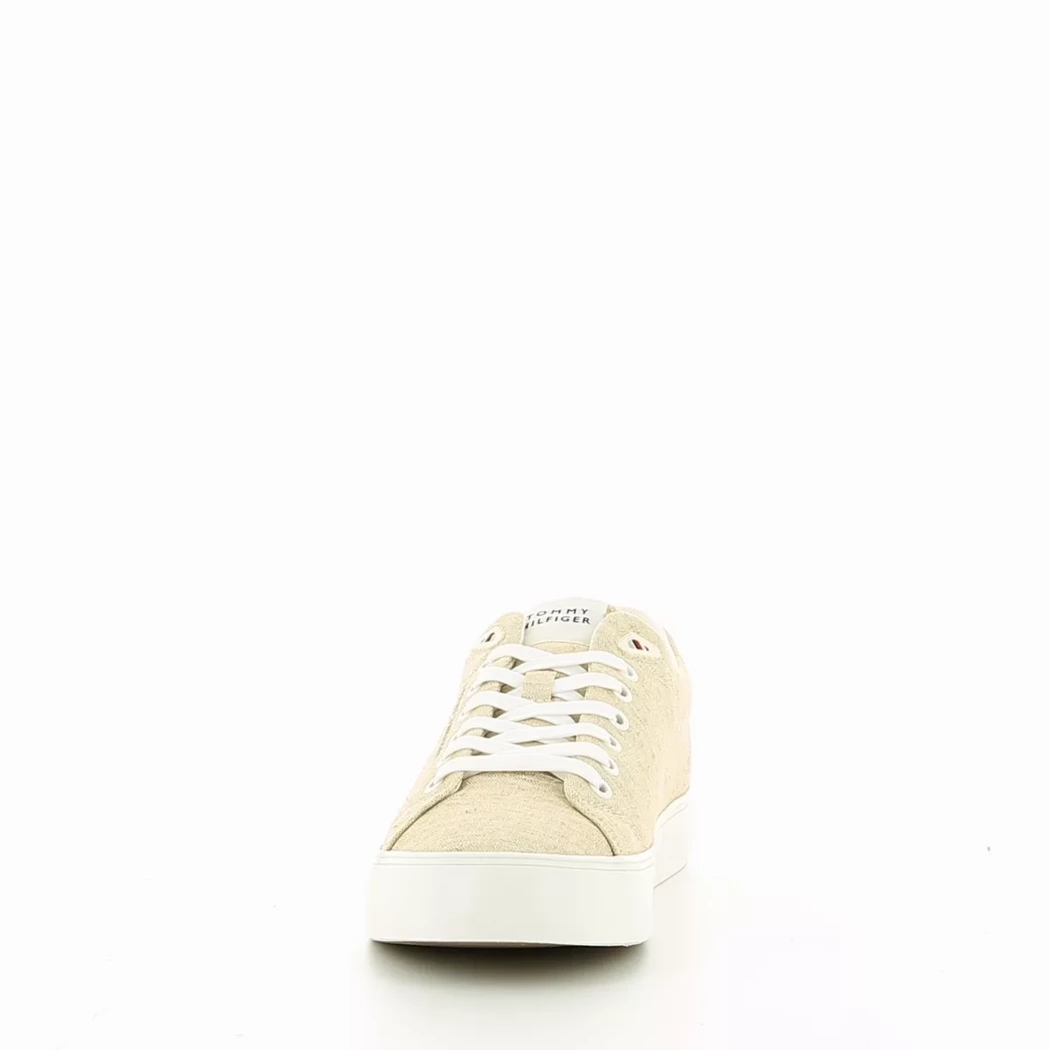 Image (5) de la chaussures Tommy Hilfiger - Baskets Beige en Textile