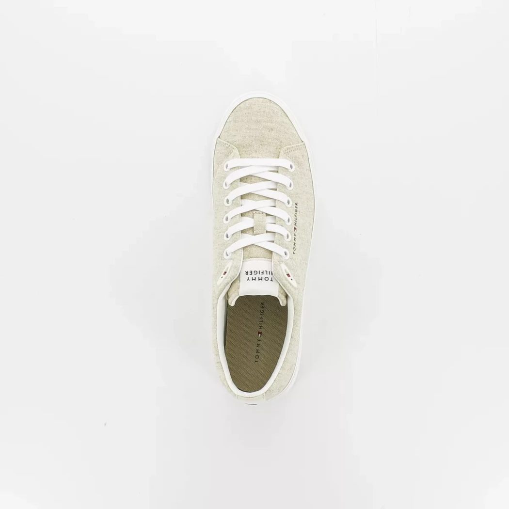 Image (6) de la chaussures Tommy Hilfiger - Baskets Beige en Textile