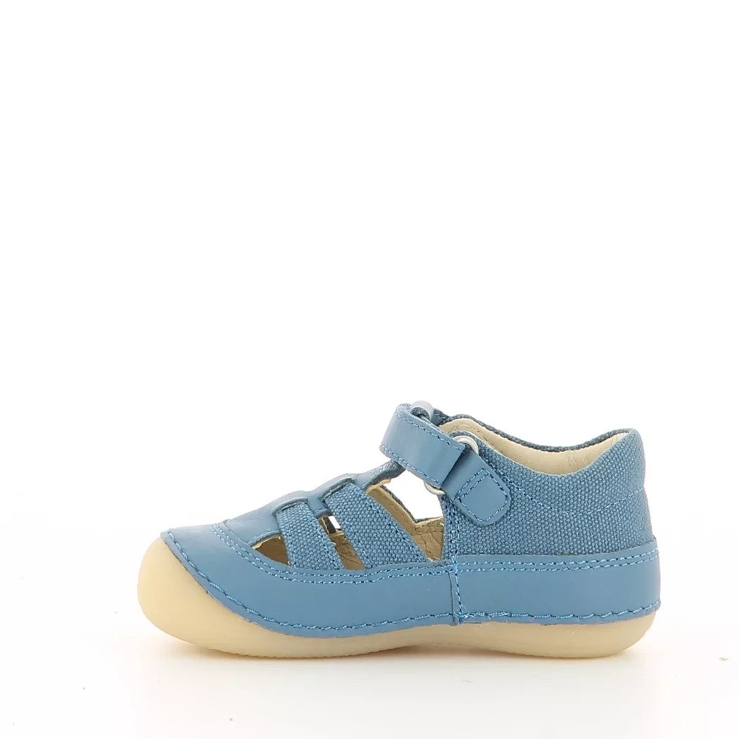 Image (4) de la chaussures Kickers - Bottines ouvertes Bleu en Cuir et textile