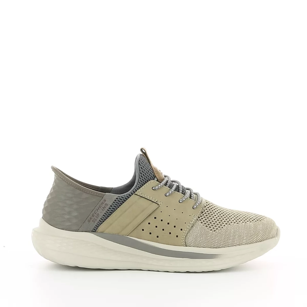 Image (2) de la chaussures Skechers - Baskets Taupe en Textile