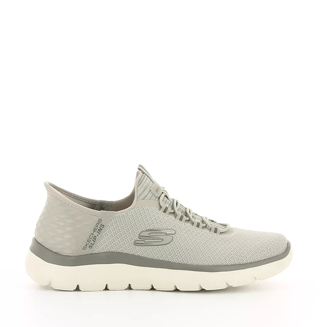 Image (2) de la chaussures Skechers - Baskets Taupe en Textile