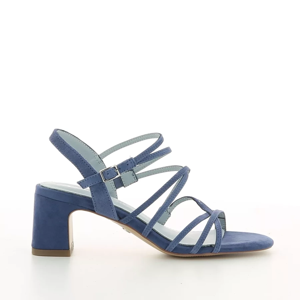 Image (2) de la chaussures Tamaris - Sandales et Nu-Pieds Bleu en Cuir synthétique