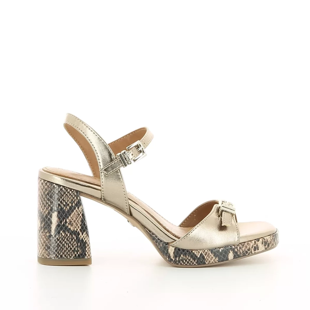 Image (2) de la chaussures Tamaris - Sandales et Nu-Pieds Or / Bronze / Platine en Cuir
