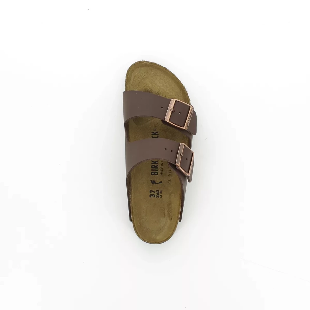 Image (6) de la chaussures Birkenstock - Mules et Sabots Marron en Cuir synthétique