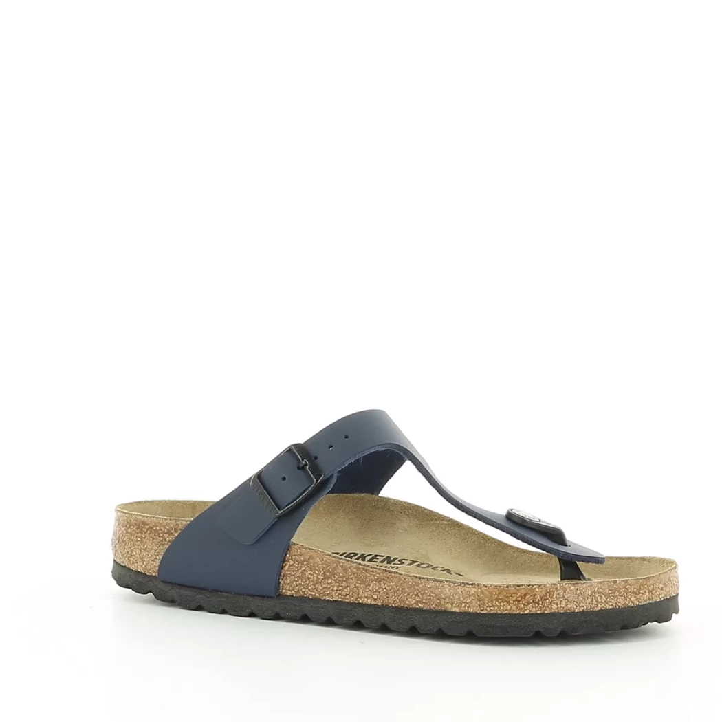Image (1) de la chaussures Birkenstock - Mules et Sabots Bleu en Cuir synthétique