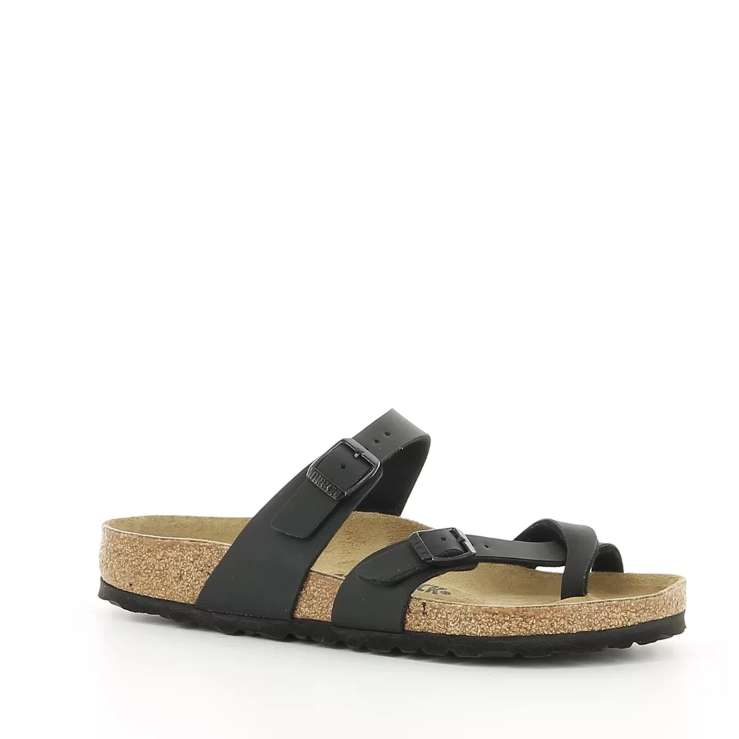 Image (1) de la chaussures Birkenstock - Mules et Sabots Noir en Cuir synthétique