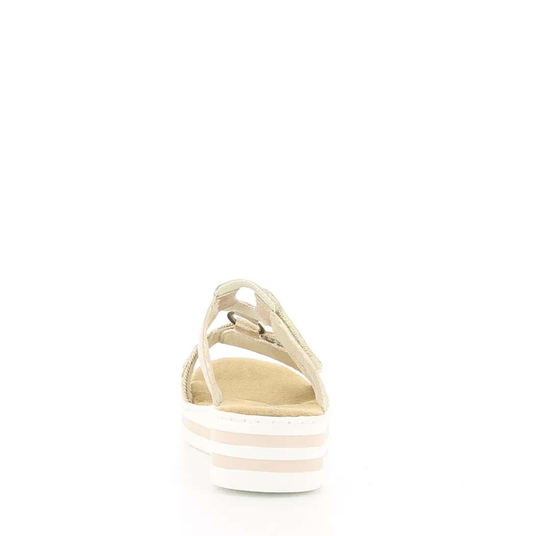 Image (3) de la chaussures Rieker - Mules et Sabots Rose en Cuir synthétique