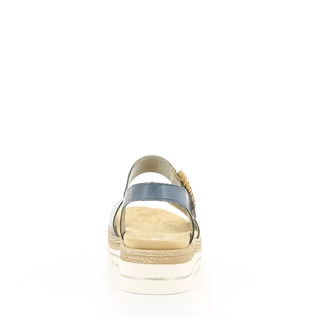 Image (3) de la chaussures Remonte - Sandales et Nu-Pieds Bleu en Cuir