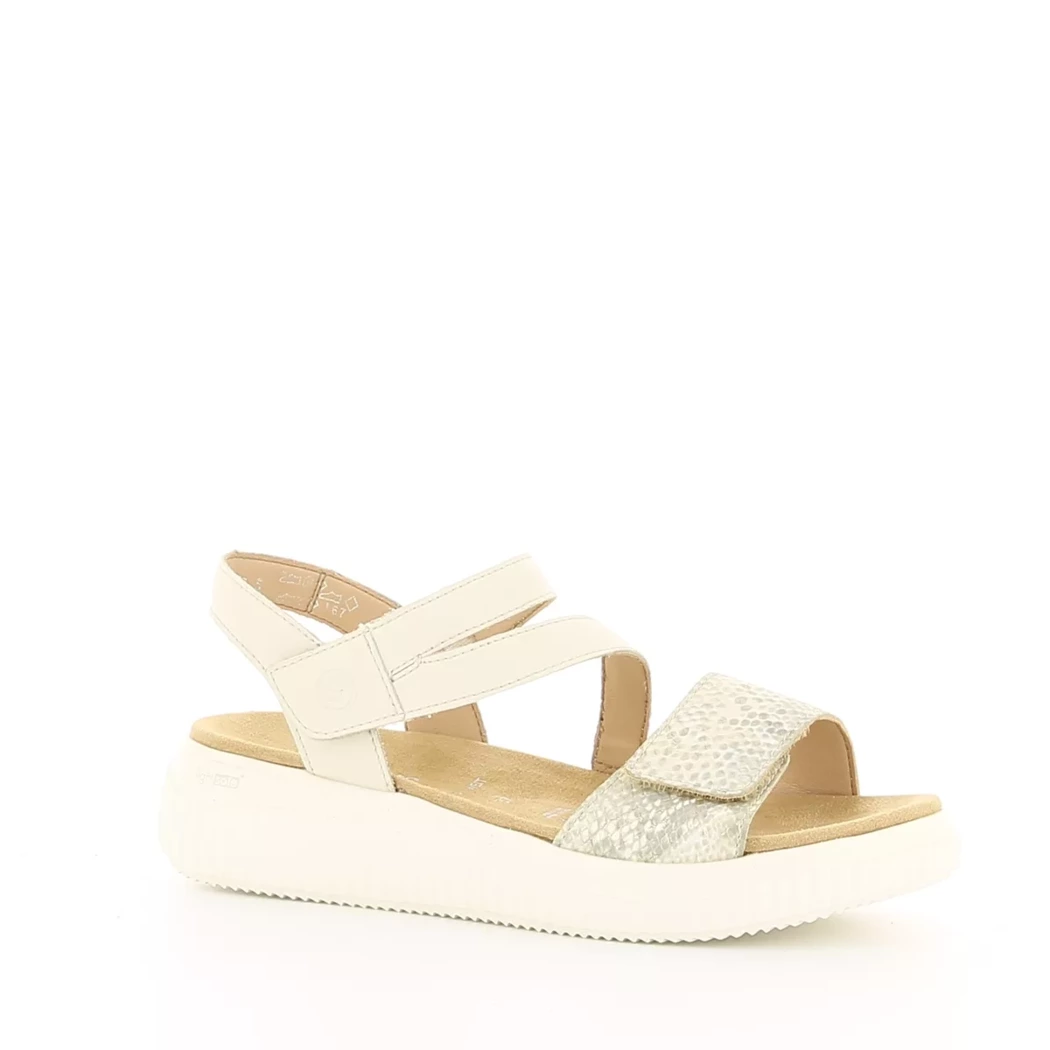 Image (1) de la chaussures Remonte - Sandales et Nu-Pieds Beige en Cuir