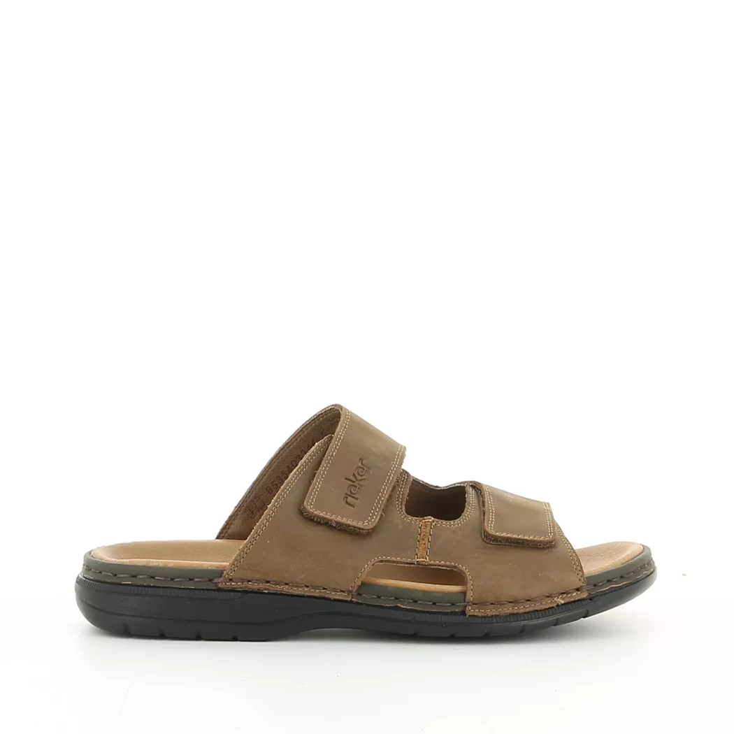 Image (2) de la chaussures Rieker - Mules et Sabots Marron en Cuir
