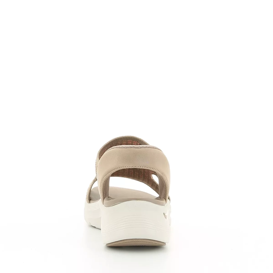 Image (3) de la chaussures Skechers - Sandales et Nu-Pieds Taupe en Textile