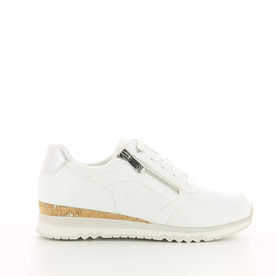 Image (2) de la chaussures Marco Tozzi - Baskets Blanc en Cuir synthétique