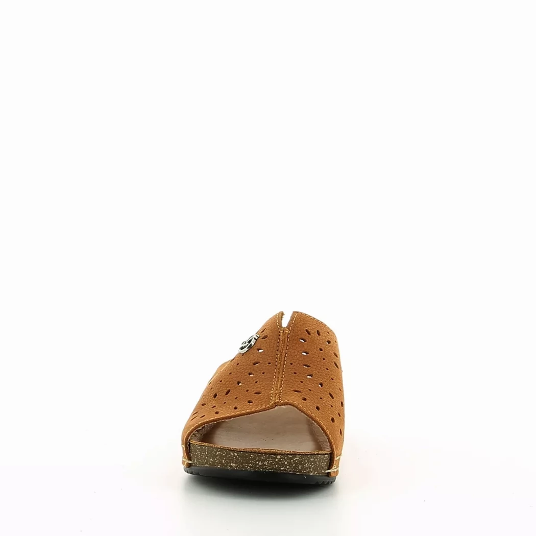 Image (5) de la chaussures Fly Flot - Mules et Sabots Cuir naturel / Cognac en Cuir nubuck