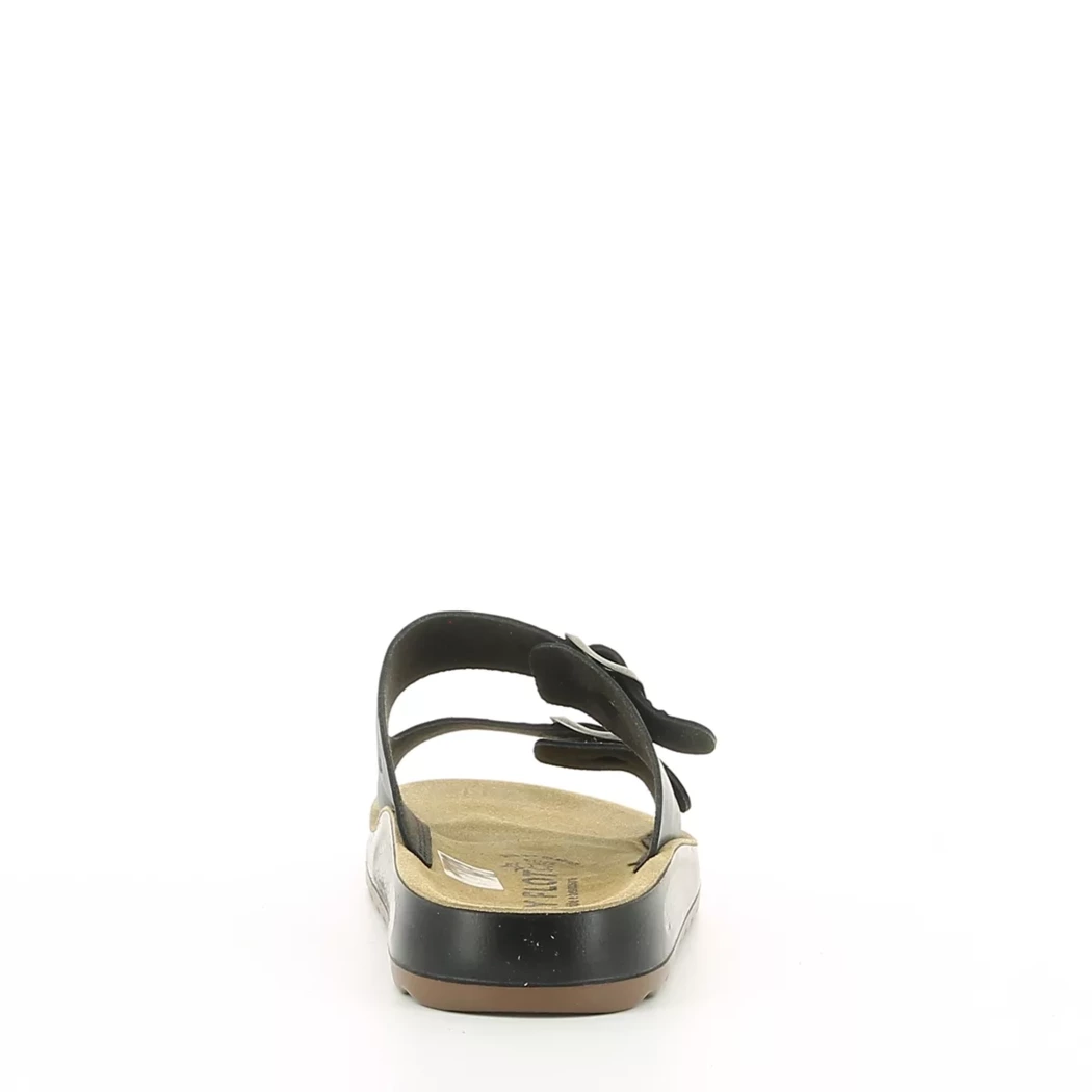 Image (3) de la chaussures Fly Flot - Mules et Sabots Noir en Cuir