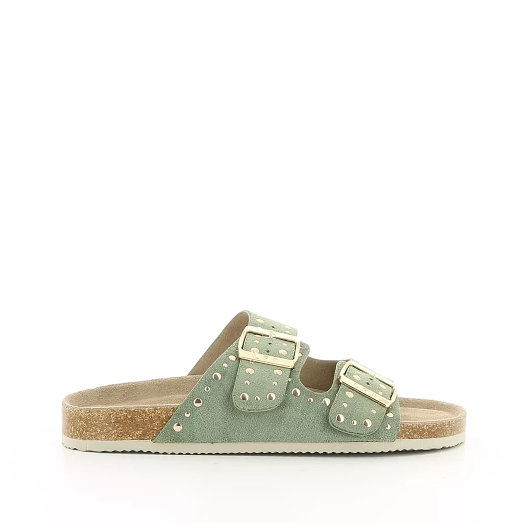 Image (2) de la chaussures Les petites bombes - Mules et Sabots Vert en Cuir synthétique