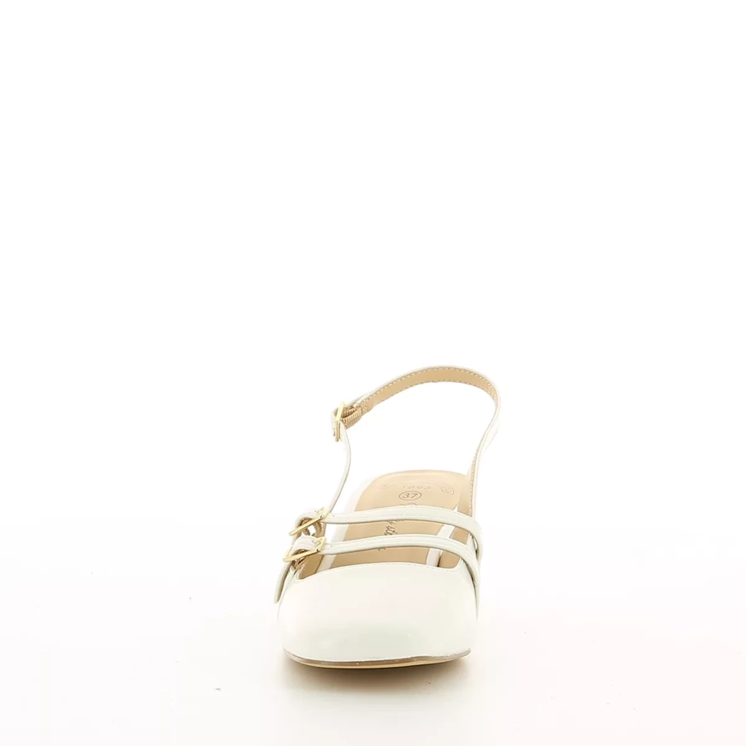 Image (5) de la chaussures Pretty Stories - Escarpins Blanc en Cuir synthétique