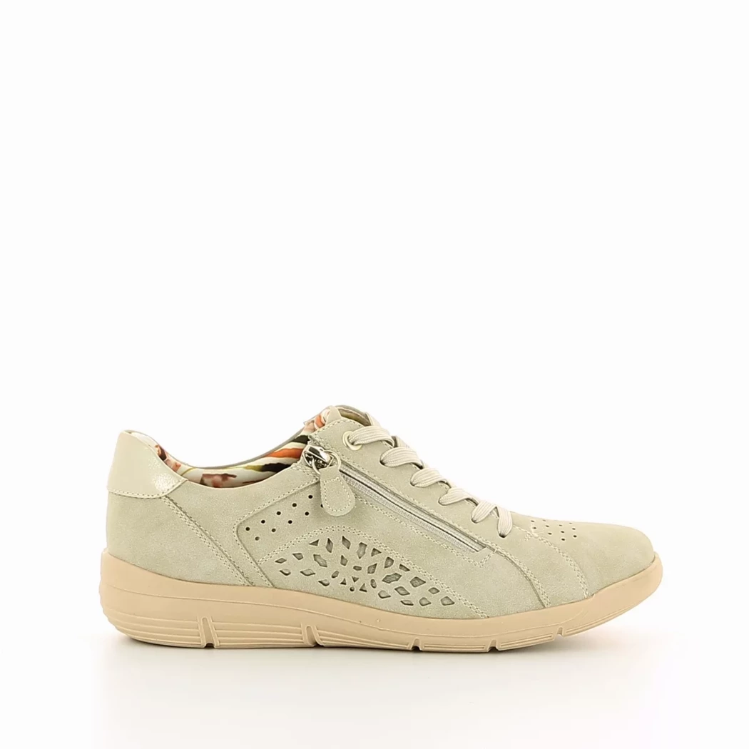 Image (2) de la chaussures Relife - Baskets Beige en Cuir