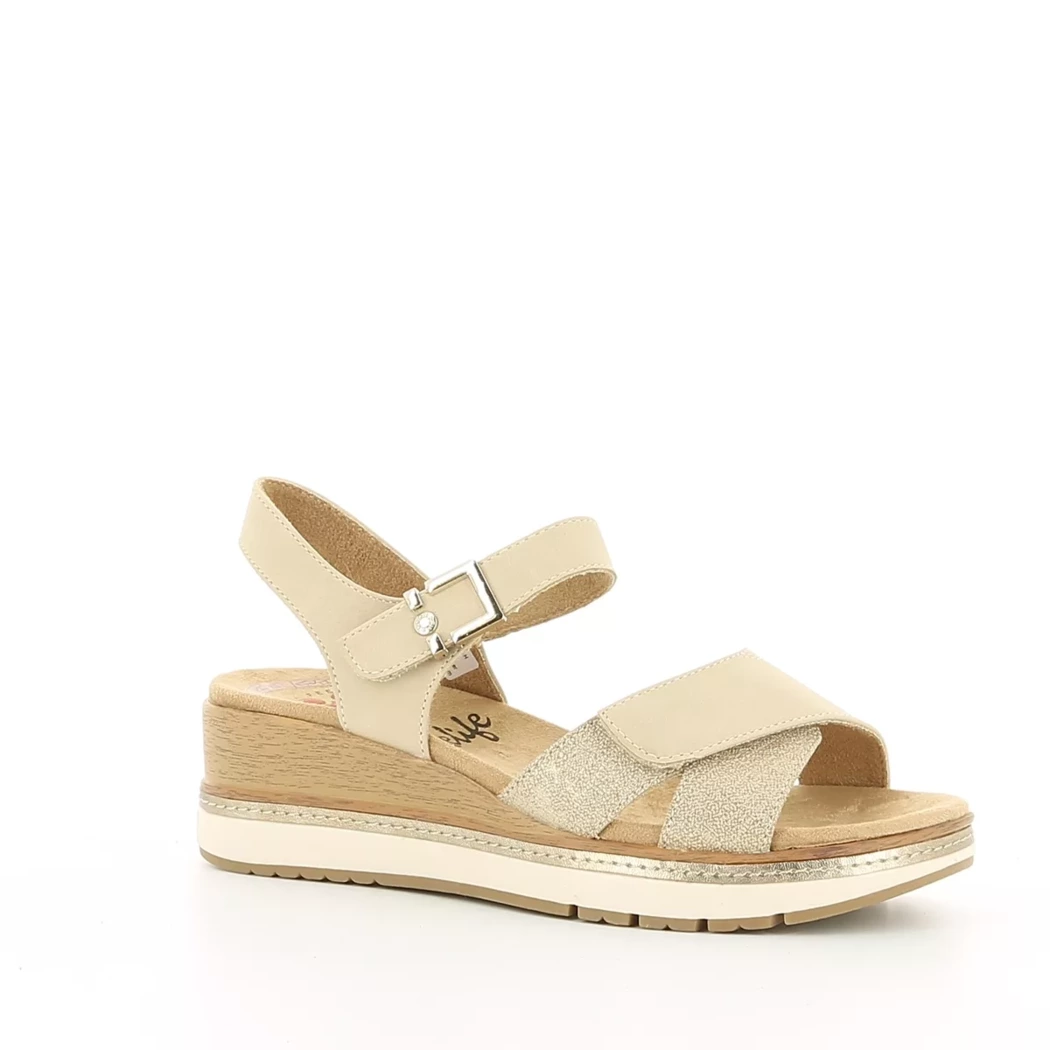 Image (1) de la chaussures Relife - Sandales et Nu-Pieds Beige en Cuir synthétique