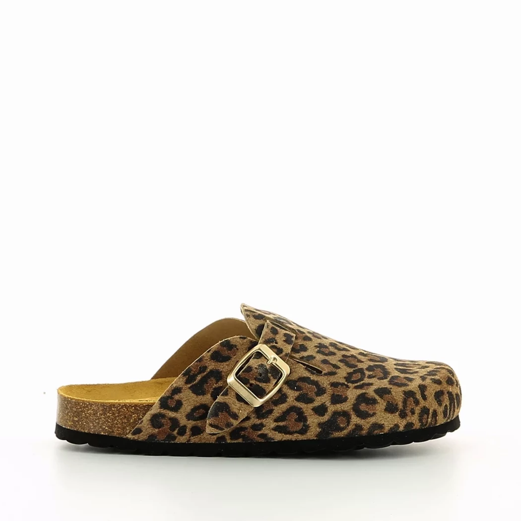 Image (2) de la chaussures Free Monday - Mules et Sabots Marron en Cuir nubuck