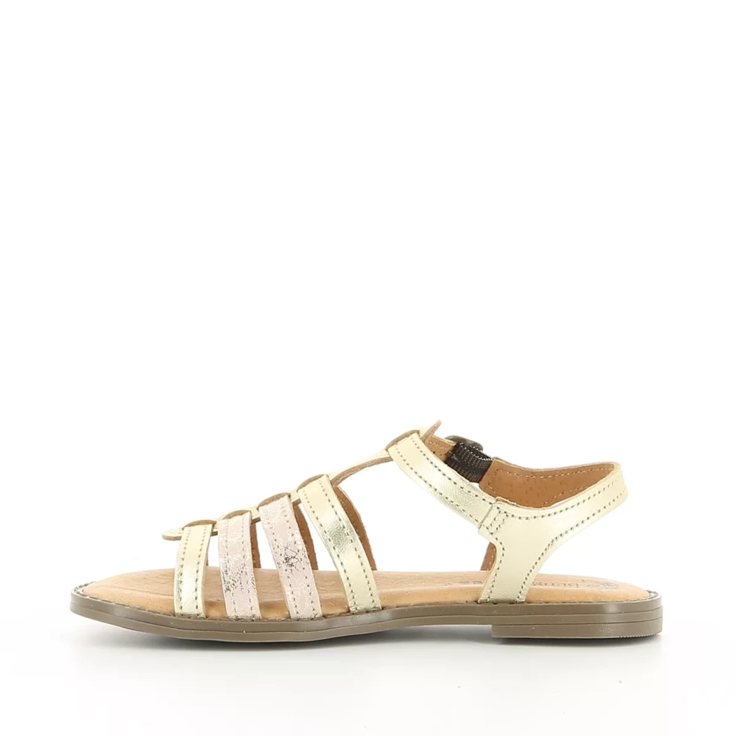 Image (4) de la chaussures Les Fees de Bengale - Sandales et Nu-Pieds Or / Bronze / Platine en Cuir
