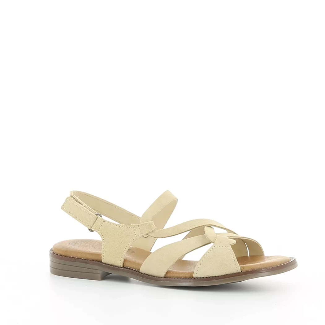 Image (1) de la chaussures Miss Boho - Sandales et Nu-Pieds Beige en Cuir