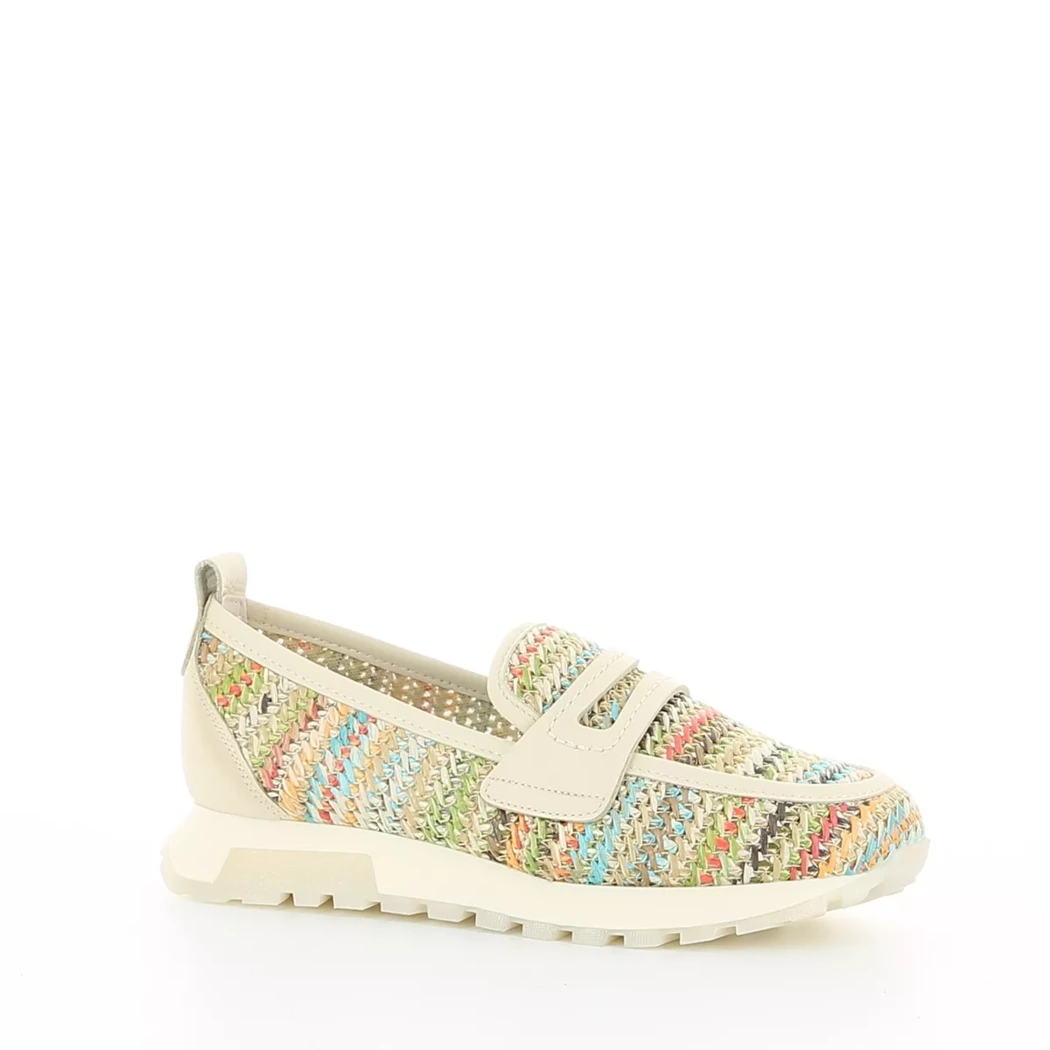 Image (1) de la chaussures Hispanitas - Mocassins Beige en Cuir et textile