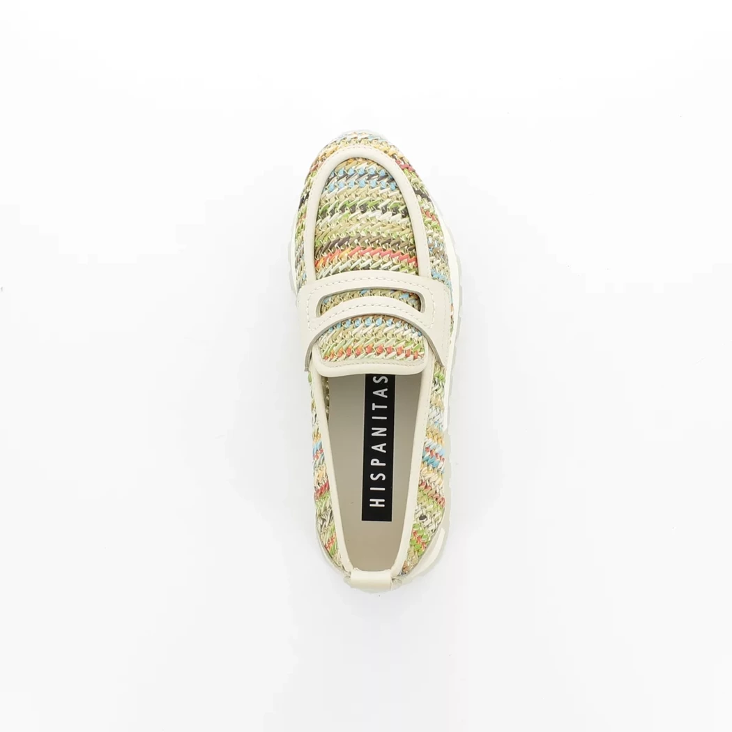 Image (6) de la chaussures Hispanitas - Mocassins Beige en Cuir et textile
