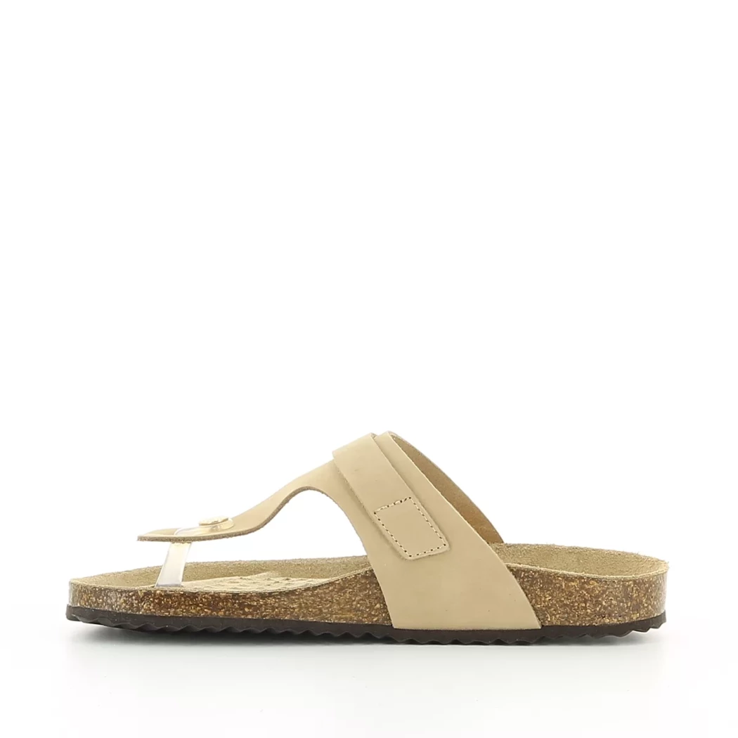 Image (4) de la chaussures Geox - Mules et Sabots Taupe en Cuir synthétique