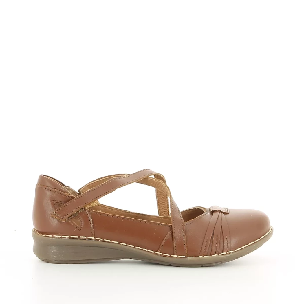 Image (2) de la chaussures Diabolo Studio - Ballerines Cuir naturel / Cognac en Cuir