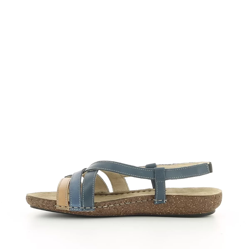 Image (4) de la chaussures Calba - Sandales et Nu-Pieds Bleu en Cuir