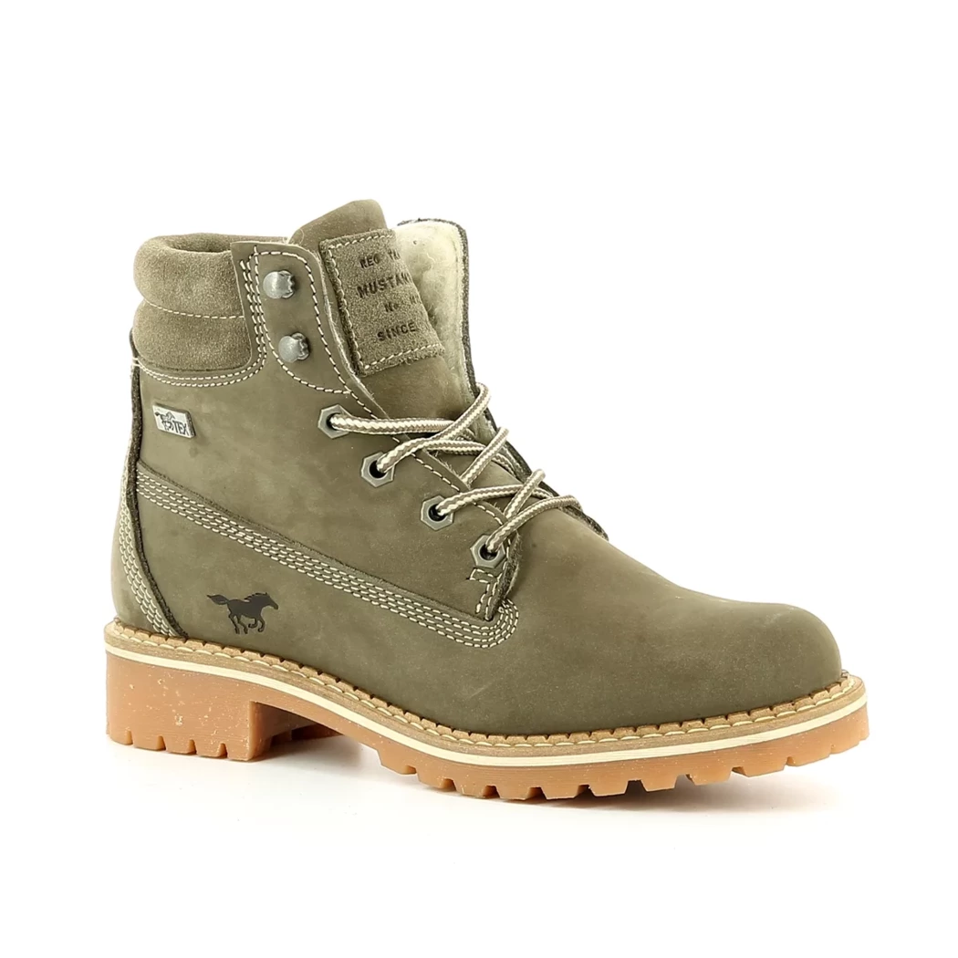 Image (1) de la chaussures Mustang - Bottines Taupe en Cuir nubuck