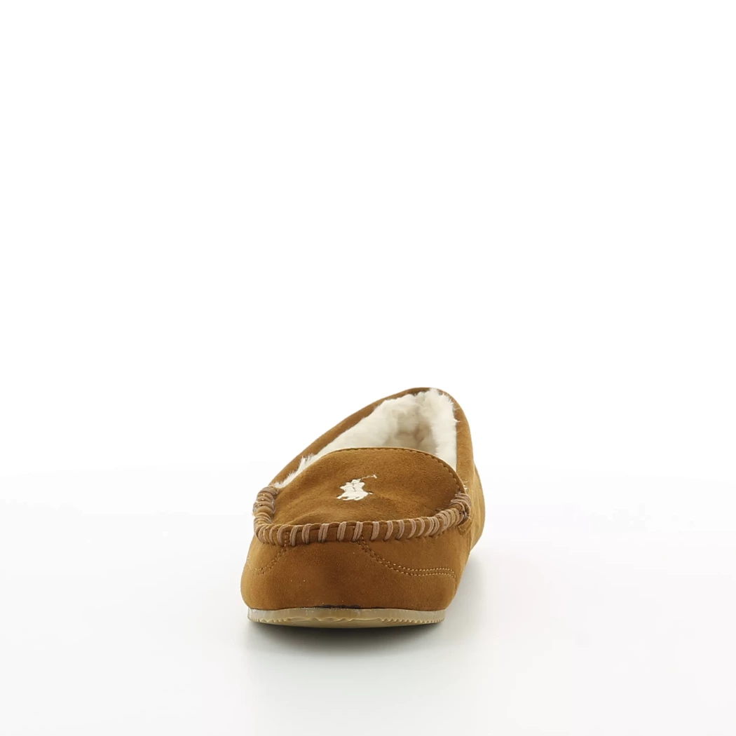 Image (5) de la chaussures Ralph Lauren - Pantoufles et Chaussons Cuir naturel / Cognac en Cuir nubuck