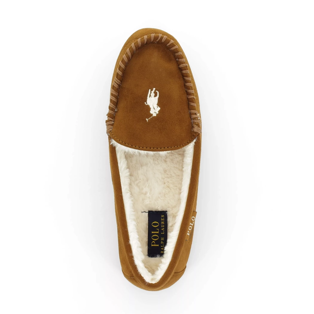 Image (6) de la chaussures Ralph Lauren - Pantoufles et Chaussons Cuir naturel / Cognac en Cuir nubuck