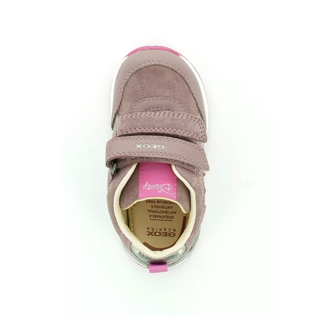 Image (6) de la chaussures Geox - Baskets Rose en Cuir nubuck