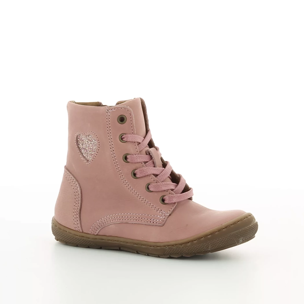 Image (1) de la chaussures Norvik - Bottines Rose en Cuir