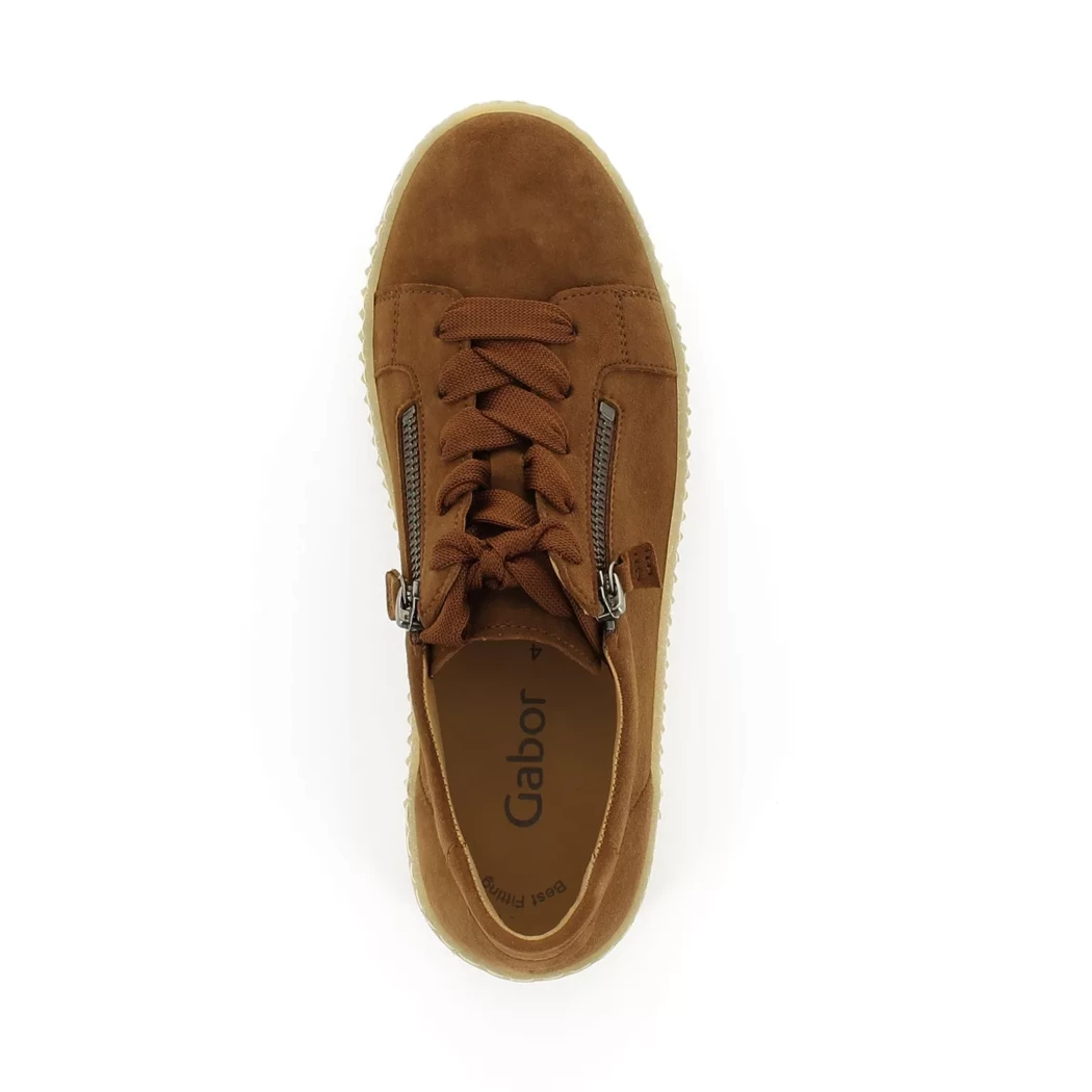 Image (6) de la chaussures Gabor - Baskets Cuir naturel / Cognac en Cuir nubuck