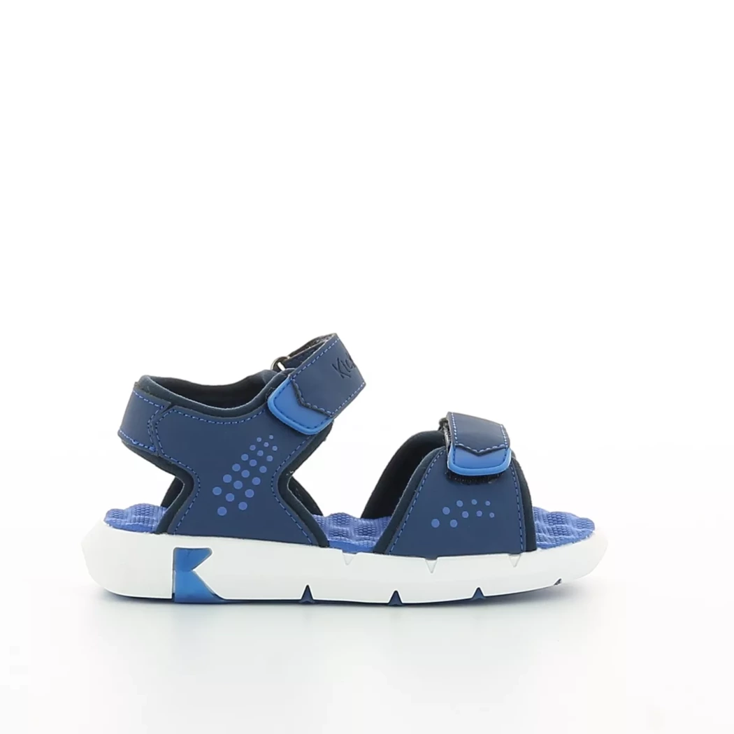Image (2) de la chaussures Kickers - Sandales et Nu-Pieds Bleu en Cuir synthétique