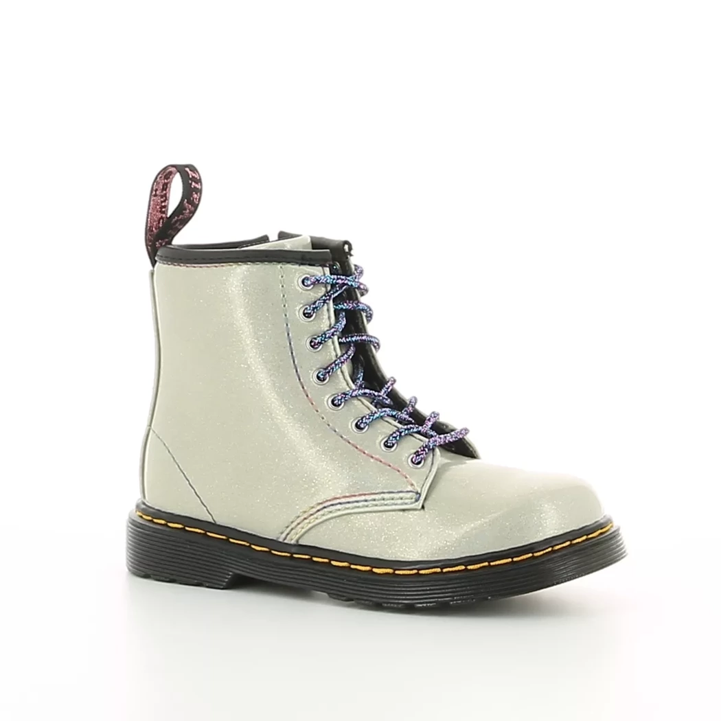 Image (1) de la chaussures Dr. Martens - Bottines Beige en Cuir vernis