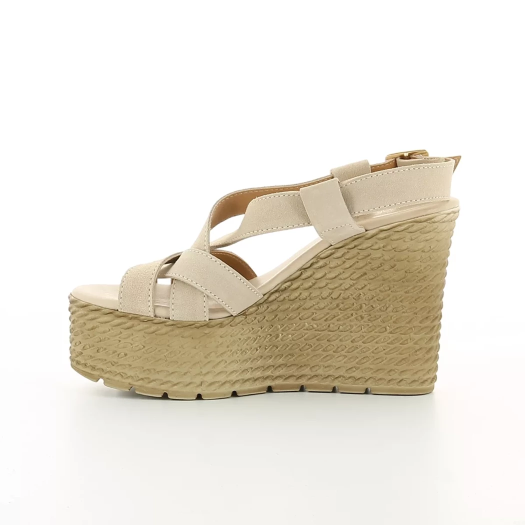 Image (4) de la chaussures Mes jolis nu-pieds - Sandales et Nu-Pieds Beige en Cuir nubuck