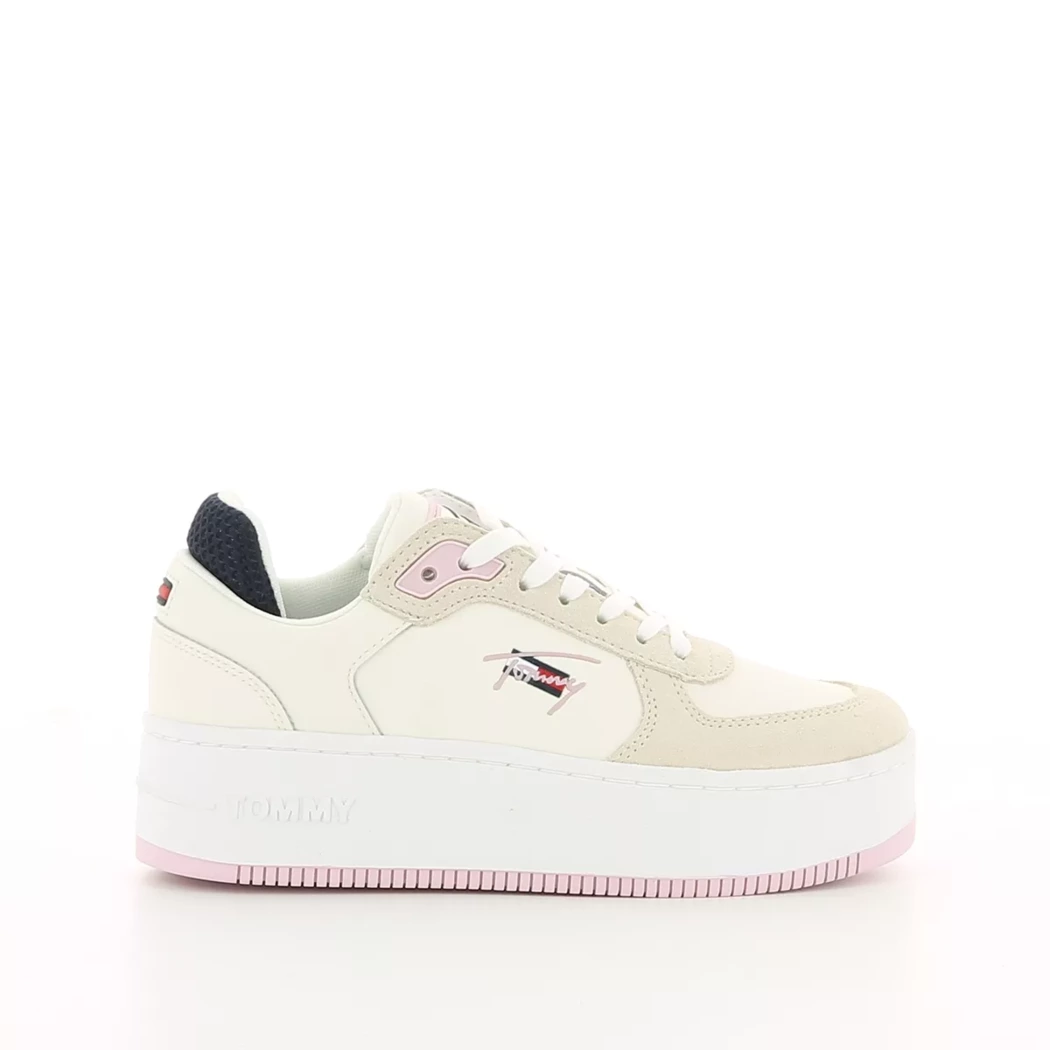 Image (2) de la chaussures Tommy jeans - Baskets Beige en Cuir