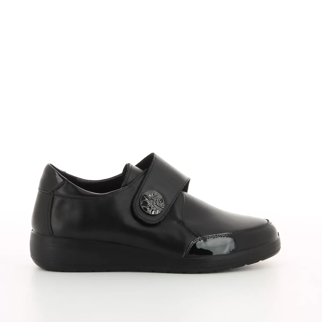 Image (2) de la chaussures Inea - Chaussures à velcro Noir en Cuir